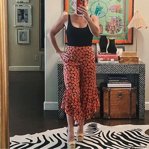 Anthropologie Maeve silk pants